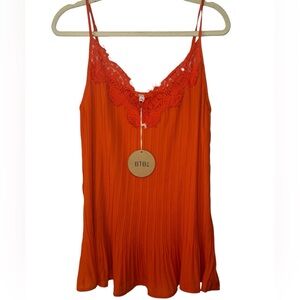 Bibi accordion tank top cami adjustable straps Size L